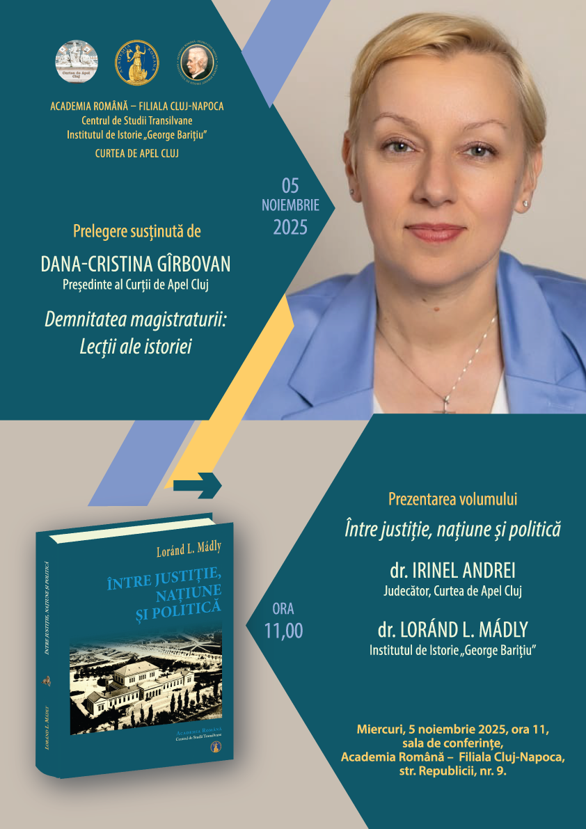 Istorie și Justiție. Reflecții și perspective interdisciplinare